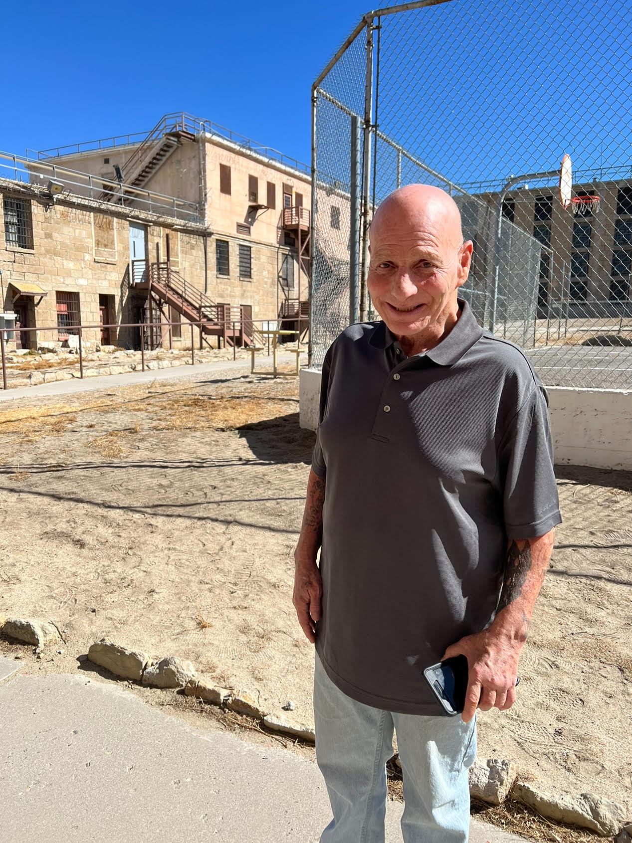 On a tour of the now-shuttered Nevada State Prison. A smile for the camera, but an otherwise sober day                   